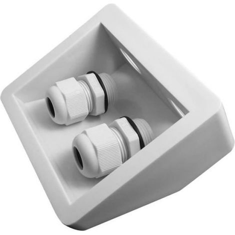 Supports de Fixation pour Panneaux solaires,4 Supports d’Angles,avec Presse-étoupe à Double entrée de câbles (1/4)