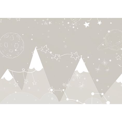 Papier peint panoramique Enfants - Montagnes - 130 cm x 92 cm (1/2)