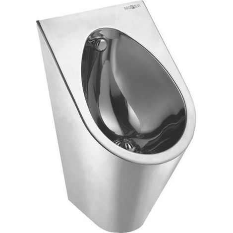 Urinoir avec arrivée d'eau couverte 360x600x395 mm, inox brossé (1/2)