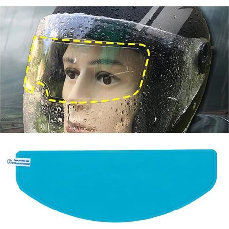 Film Anti-Buée Pour Casque Moto, Protection Universelle De La Visière Anti Buée, Film De Protection Universel Transparent Autocollant Visière Casque Lunettes Visière(Imperméable) (1/4)