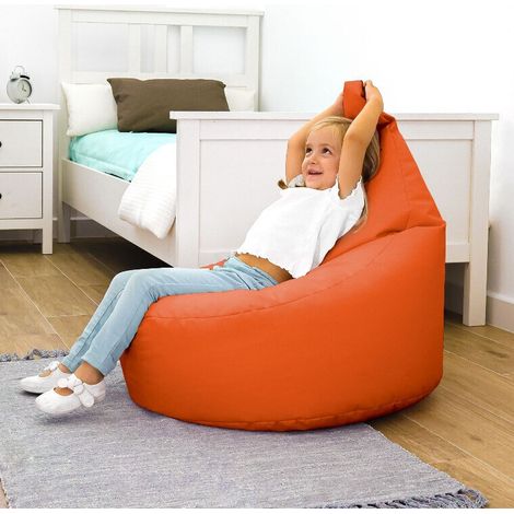 Puff Butaca Polipiel Naranja Happers Infantil