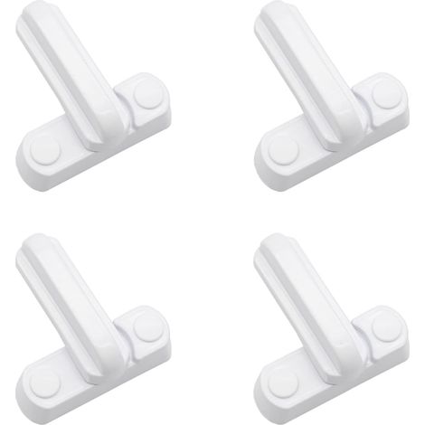 Lntyq Lot de 4 Serrures Loquets Bloque Poignee Sécurité Domestique Supplémentaire Remplacement Pour Maison Portes Placards Fenêtres