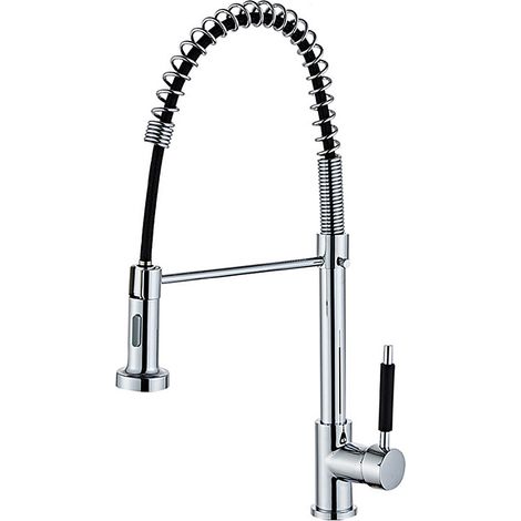 Robinet de cuisine Mitigeur d’evier cuisine Haut etirable Flexible (1/5)