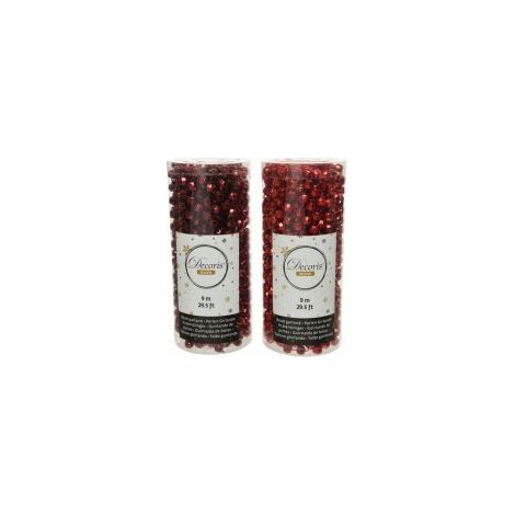Filo di mini cristalli in plastica per decori natalizi Vari colori 9 metri pz 1