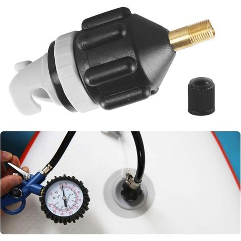 Adaptateur de valve standard pour pompe à air – Compatible canoë, kayak et bateau pneumatique – Gonflage rapide et léger (1/5)