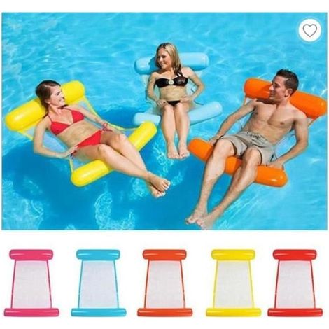 Hamac Flottant - Non spécifié - Gonflable - PVC et Nylon - 130cm x 70cm - Portable et Pliant (1/4)