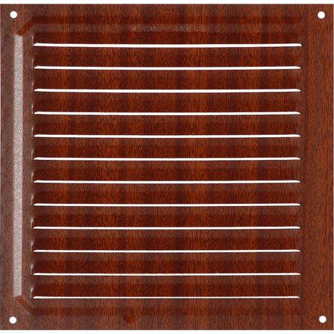 Brinox B70580Z - Griglia di ventilazione in legno scuro, 20 x 20 cm