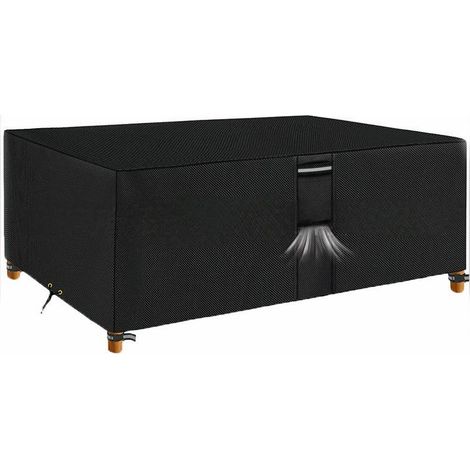 Copertura protettiva impermeabile per mobili da giardino, tessuto Oxford 600D, con griglia di ventilazione, 170 x 95 x 71 cm