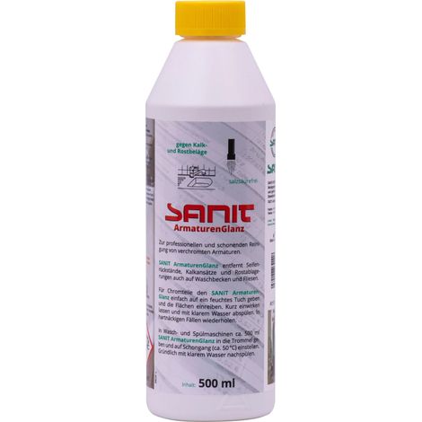 Pulitore rubinetteria, anticalcare rubinetti, smacchiatore, lucidante, cura rubinetteria, 500 ml (1/5)