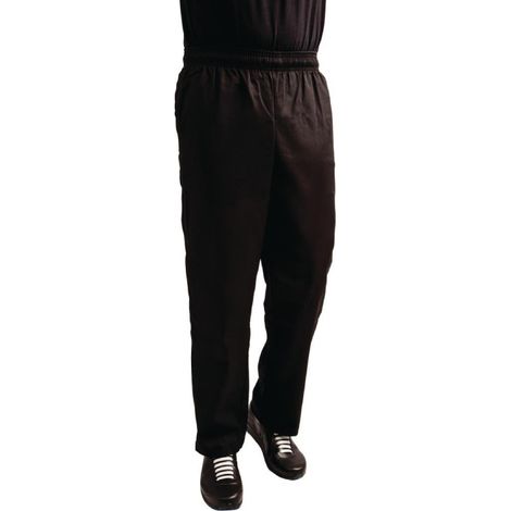 Pantalon de cuisine mixte traité au Teflon Easyfit noir XL