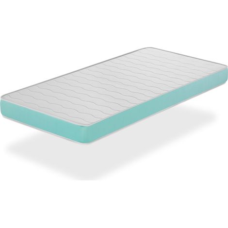 Materasso in gommapiuma singolo 80X200 EKOZEN, Alto 14 CM, Ergonomico e adattabile