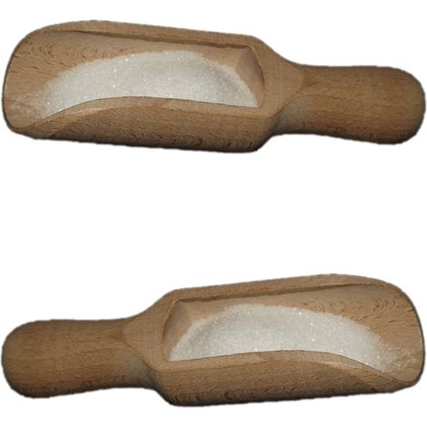 Viva Haushaltswaren-2 06023 Pale in Legno per Sale, Zucchero, Farina, 14 cm (1/2)