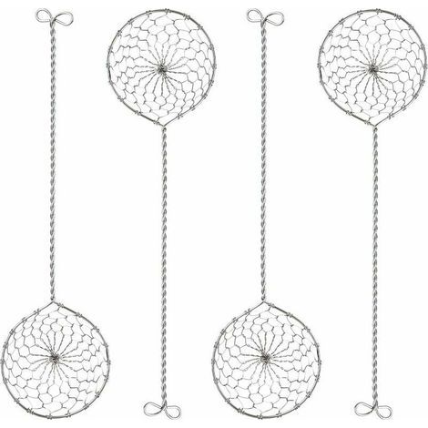 Set mit 5 Edelstahl-Fondue-Sieben - 6,5 cm x 23,5 cm Fondue-Schöpfkellen (1/5)