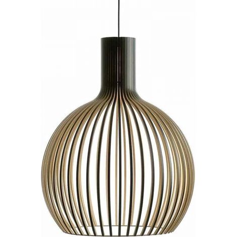 Lustre, Nordic Classical Round Globe Basket Pendant Light Large Bamboo Wicker Hanging Lamp Kitchen Island Dining Table Lustre Tissé Pendentif de Plafond Côtier Bohème Pour Loin-Diamètre 35cm (1/5)