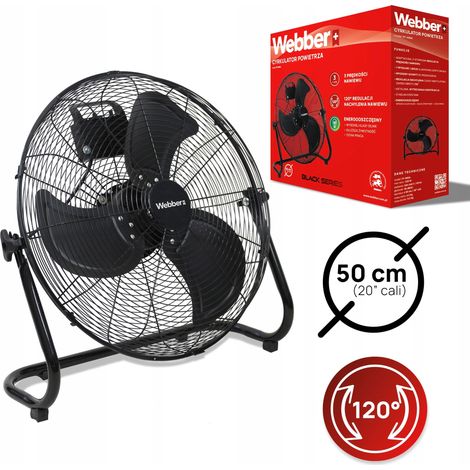 Ventilateur de sol grand format 50 cm WEBBER SILENCIEUX