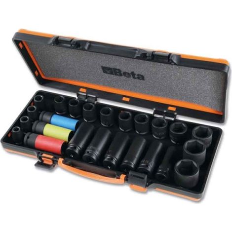 BETA 720/C24 Coffret métallique 24 douilles à choc 1/2" - 007200904 (1/4)