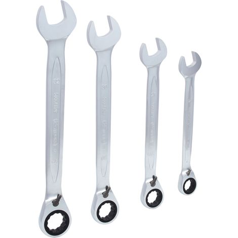 KS Tools GEARplus Ratschenringmaulschlüssel-Satz, umschaltbar, 4-tlg (1/5)