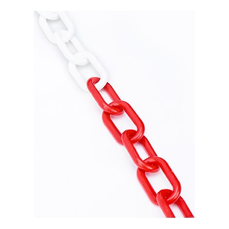 CATENA PLASTICA BIANCA ROSSA MM.6
