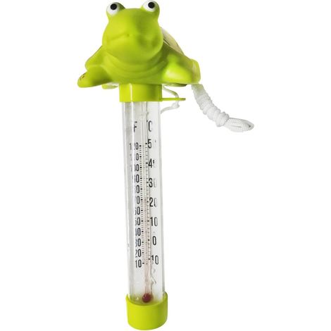 Milageto Thermomètre de Piscine Flottant Décoratif, Design Mignon Multifonction, Thermomètre à Eau Portable Décoratif Facile à Lire, Température de l'Eau pour Bain, Baignoire et Aquarium, Tortue (1/5)