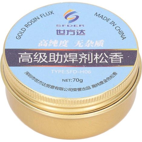 Pâte à braser à flux de soudure et colophane, haute pureté, 70 g, pour réparations électroniques