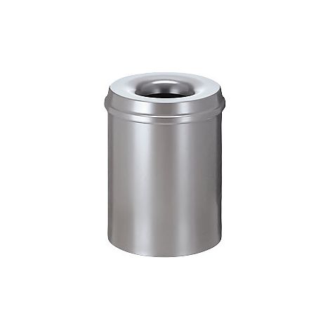Papelera de seguridad acero autoextinguible capacidad 15 l