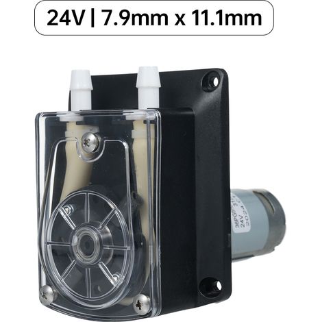 Pompe péristaltique GROTHEN DC 24V à haut débit (1500 ml/min) pour le dosage de liquides, avec 2 rouleaux et tube PHARMED BPT de qualité alimentaire pour l'analyse chimique d'additifs en laboratoire d (1/5)