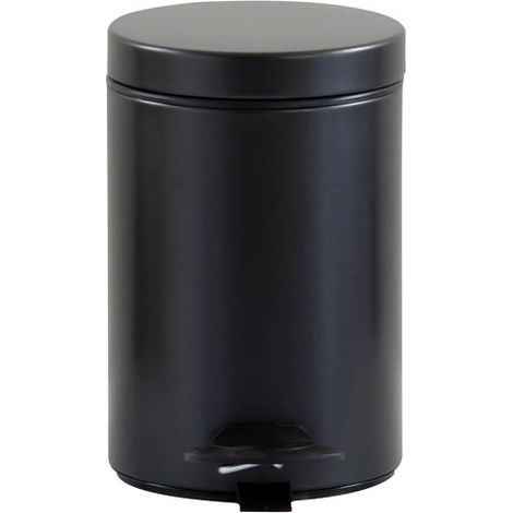Rossignol Papelera de Baño Moderna Negro Basalto (1/3)