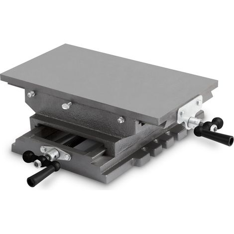 Tavola a croce ghisa/acciaio 200x360mm altezza 120mm morsa per trapano fresatrice - EBERTH (1/5)