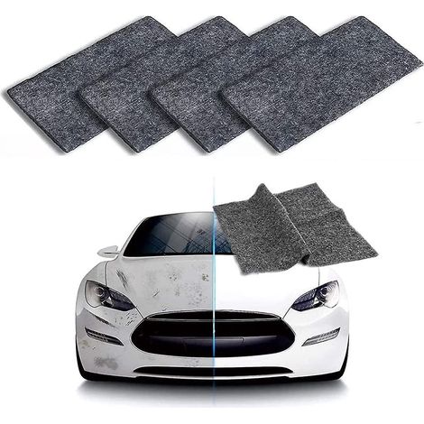 efface Rayures Chiffon Voiture,4 Pices Rayure Voiture Rparer Tissu Nano Sparkle Cloth Voiture Chiffon De Polissage De Rparation Des Rayures Pour L (1/5)