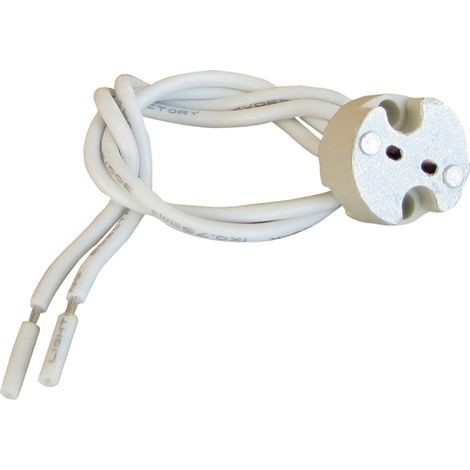 Douille céramique compatible G4/GU4/GU5.3/GY6.35, 5A, tension 25V- Tibelec (1/2)