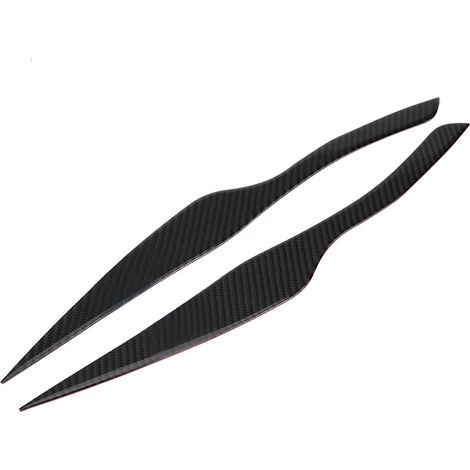 Paire de couvre-sourcils en fibre de carbone pour phares BMW Série 3 E90 E91 2006-2011, paupières de projecteur, kit de 2 pièces (1/5)