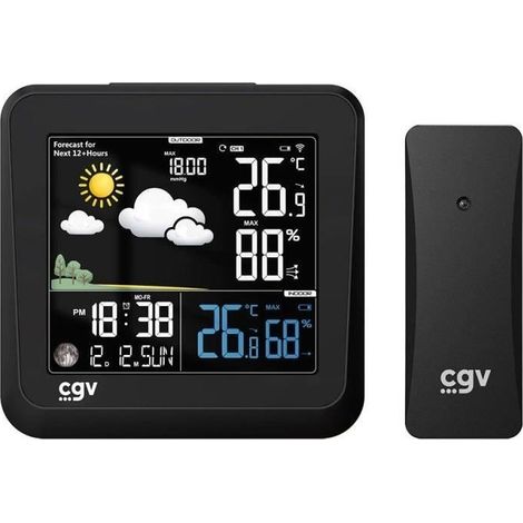 Funkwetterstation - AGB - MY METEO-1NC - Farbdisplay - Touchscreen - Uhr und Kalender