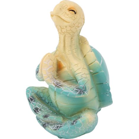 Figurine de tortue marine pour la méditation estivale, décoration de jardin printanier, artisanat en résine, figurine de yoga.