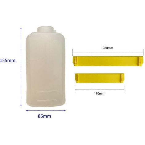 Pour Karcher WV6 5.633-254.0 Réservoir d'eau et lame de raclage pour lave-vitres 5.633-360.0 Aspirateur à vitres() (1/4)