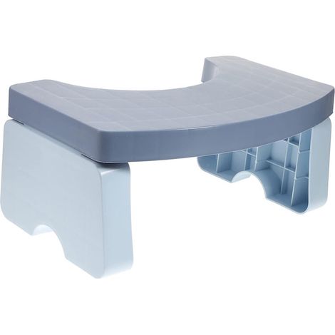 Accueil toilette portable pliable repose-pieds épaisse enfant enceinte assis et assis repose-pieds coussin salle de bain enfant repose-pieds(bleu) (1/5)