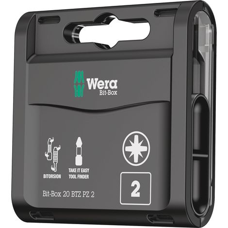 Wera Bit-Box 20 BTZ PZ, PZ 2 x 25 mm 20-teilig 05057761001 Bits Bit-Box (1/5)