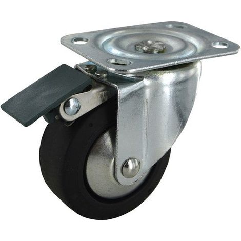 Roulette Pivotante À Platine, Diam.65 Mm