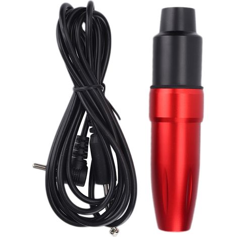 Stylo Tatouage Professionnel Machine à Tatouer Moteur Puissant Interface RCA Rouge (1/5)