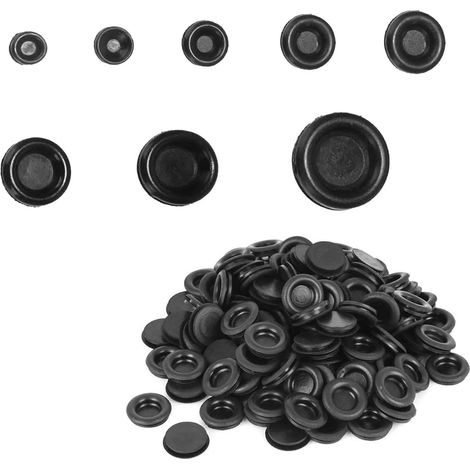 Bouchons en Caoutchouc 400 Pièces Oeillet en Caoutchouc Passe Fils Caoutchouc pour Cable Kit Passe Câbles Caoutchouc Pour Fil, Fiche et Câble (1/5)