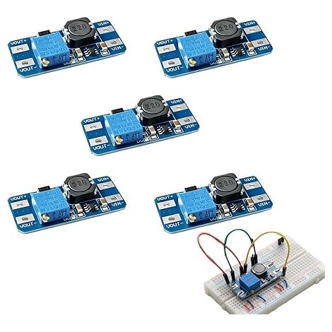 Module Step-Up Boost 2V-24V vers 5V-28V Convertisseur de Tension DC-DC Alimentation Réglable avec Protection Contre Surcharges pour DIY et Équipements Industriels (1/5)