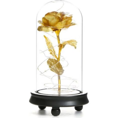 Rose éternelle,La rose dure toujours dans un dôme en verre - Cadeau pour femme, Saint-Valentin, anniversaire de mariage (1/4)