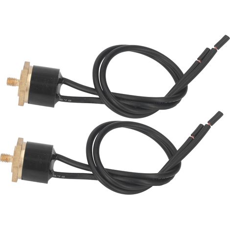 Lot de 2 commutateurs thermostat étanches sans arc KSD301 régulateur thermique câblé 250V M4 (1/5)