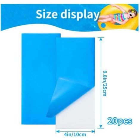 Reparaturflicken – 20er-Pack – Selbstklebend – Wasserdicht – PVC, 7,5 cm (1/5)