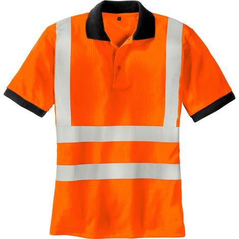 texxor Texxor Warnschutz Polo SYLT Gr. M leuchtorange (1/4)
