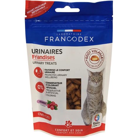 Friandises Urinaires Cranberry 65 g pour chats et chatons. - Francodex