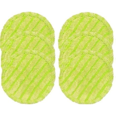 Lot de 6 tampons de rechange en microfibre 160 mm pour balai électrique, serpillère, aspirateur, laveur, aérosol (réutilisables) (1/4)