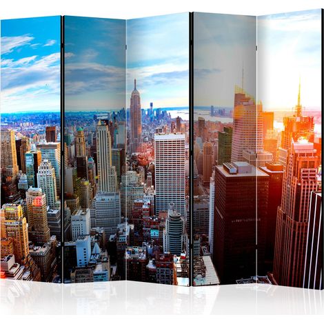 Paravento - Sunrise over Manhattan II [Room Dividers] - 225x172 (1/4)