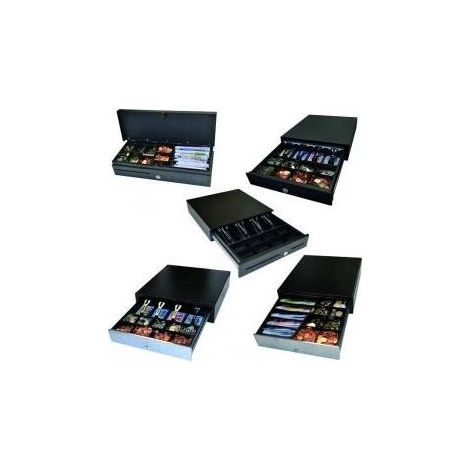 Cajón portamonedas con tapa abatible APG ECD460, ECD460-B-BLK