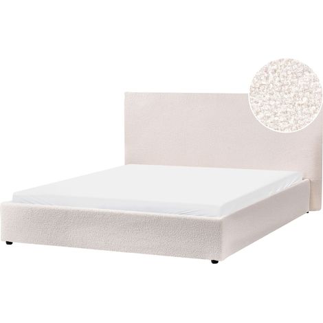 Bed Boucle LAVAUR 160 x 200 cm (EU King Size) Off-White (1/5)
