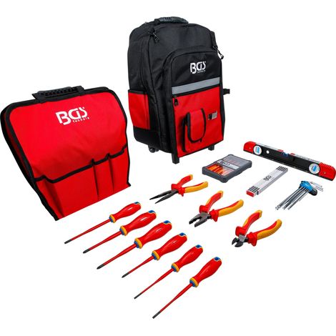 Werkzeugrucksack BGS vde mit Teleskopgriff und Rollen (1/4)